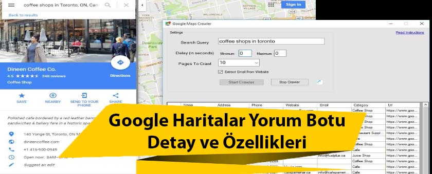 Google Maps Haritalar Yorum Botu